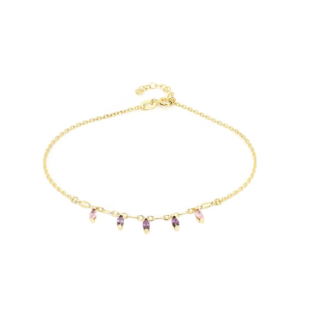 Choosing the Right Anklet: A Guide to Vanbelle’s Gold Plated Cubic Zirconia Stone Anklet